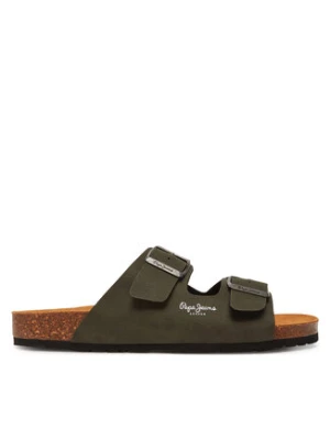 Pepe Jeans Klapki PMS90110 Khaki