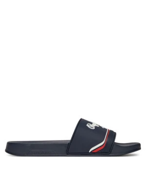 Pepe Jeans Klapki Slider Origin M PMS70160 Granatowy