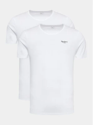 Pepe Jeans Komplet 2 t-shirtów Pepe Tshirt 2P PMU10976 Biały Regular Fit