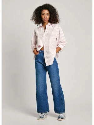 Pepe Jeans Koszula "Artemisa" w kolorze jasnoróżowo-białym rozmiar: XS