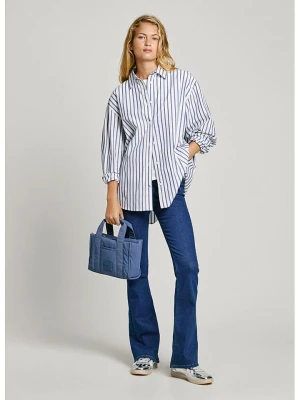 Pepe Jeans Koszula "Artemisa" w kolorze niebiesko-białym rozmiar: XS