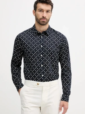 Pepe Jeans koszula bawełniana męska kolor granatowy regular z kołnierzykiem klasycznym PM309093