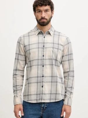 Pepe Jeans koszula bawełniana męska kolor szary regular z kołnierzykiem klasycznym PM3090829