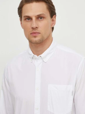 Pepe Jeans koszula bawełniana Prince męska kolor biały regular z kołnierzykiem button-down PM308270