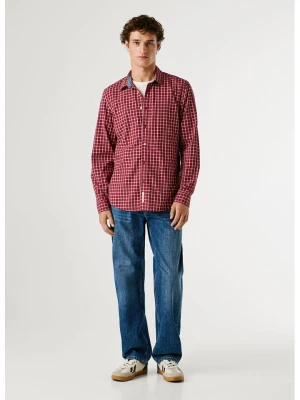 Pepe Jeans Koszula "Capel" w kolorze czerwono-białym rozmiar: XL