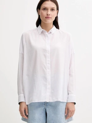 Pepe Jeans koszula damska kolor różowy relaxed z kołnierzykiem klasycznym PL305100