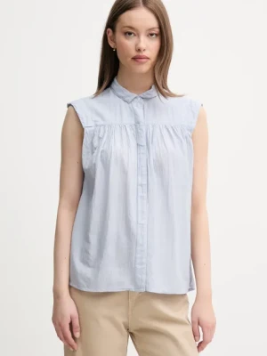 Pepe Jeans koszula DERBY damska kolor niebieski regular z kołnierzykiem klasycznym PL304996