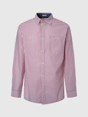 Pepe Jeans Koszula "Livery" - Regular fit - w kolorze czerwono-białym rozmiar: M