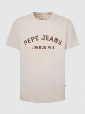 Pepe Jeans Koszulka "Aldridge" w kolorze kremowym rozmiar: S