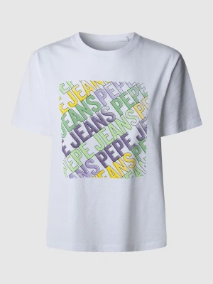 Pepe Jeans Koszulka "Amelia" w kolorze białym rozmiar: L