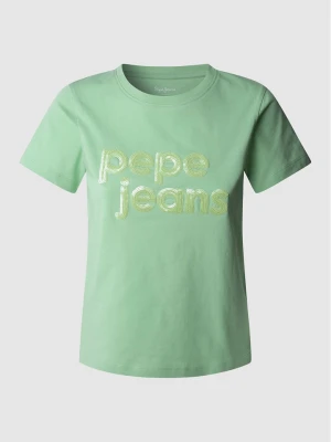 Pepe Jeans Koszulka "Aria" w kolorze zielonym rozmiar: M