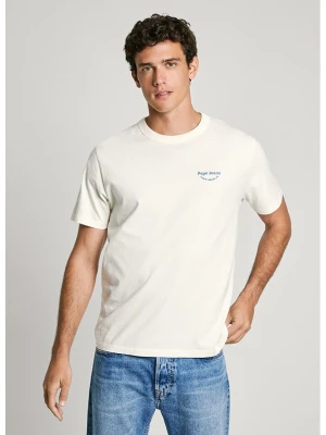 Pepe Jeans Koszulka "Aris" w kolorze białym rozmiar: M