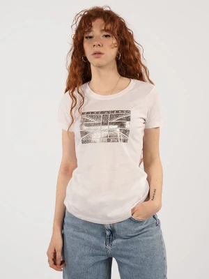 Pepe Jeans Koszulka "Beatriz" w kolorze białym rozmiar: S