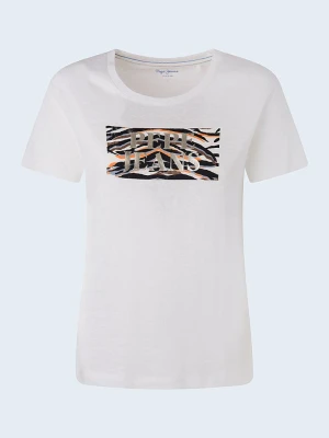 Pepe Jeans Koszulka "Caitlin" w kolorze białym rozmiar: XS