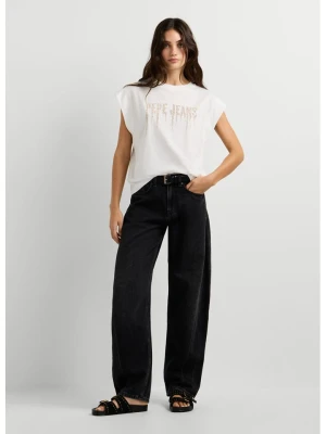 Pepe Jeans Koszulka "Carina" w kolorze białym rozmiar: M