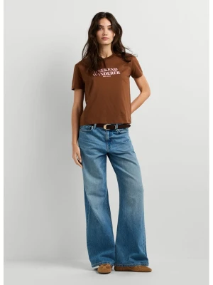 Pepe Jeans Koszulka "Carla" w kolorze jasnobrązowym rozmiar: XS