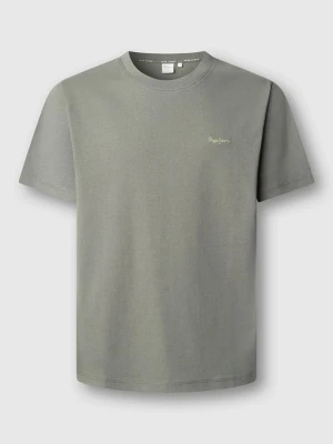 Pepe Jeans Koszulka "Contrast" w kolorze khaki rozmiar: S