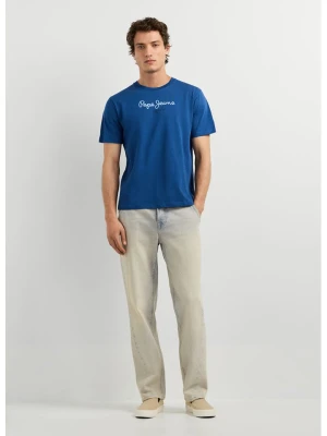 Pepe Jeans Koszulka "Eggo" w kolorze niebieskim rozmiar: XL
