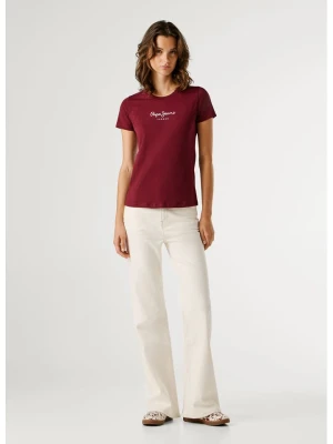 Pepe Jeans Koszulka "New Virgina" w kolorze bordowym rozmiar: L