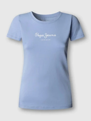 Pepe Jeans Koszulka "New Virginia" w kolorze błękitnym rozmiar: XS