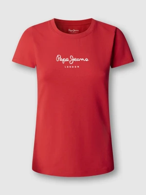 Pepe Jeans Koszulka "New Virginia" w kolorze czerwonym rozmiar: M