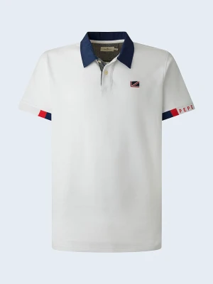 Pepe Jeans Koszulka polo "Felix" w kolorze białym rozmiar: S