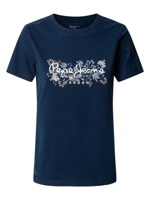 Pepe Jeans Koszulka "Rosalind" w kolorze granatowym rozmiar: S
