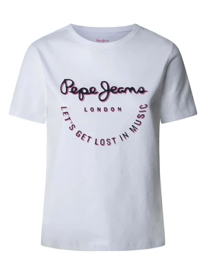 Zdjęcie produktu Pepe Jeans Koszulka "Rumer" w kolorze białym rozmiar: M