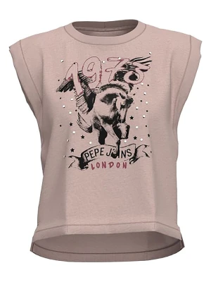 Pepe Jeans Koszulka w kolorze beżowym rozmiar: XS