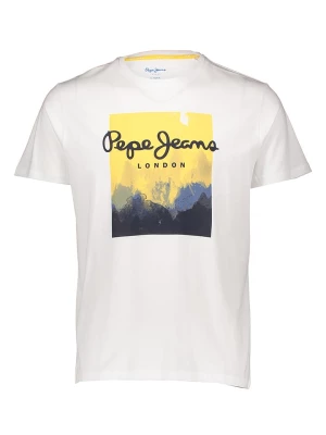 Pepe Jeans FOOTWEAR Koszulka w kolorze białym rozmiar: L