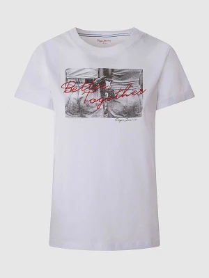 Pepe Jeans Koszulka w kolorze białym rozmiar: XS