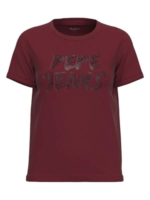 Pepe Jeans Koszulka w kolorze bordowym rozmiar: S