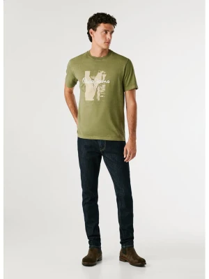 Pepe Jeans Koszulka w kolorze khaki rozmiar: XL