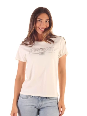 Pepe Jeans Koszulka w kolorze kremowym rozmiar: S