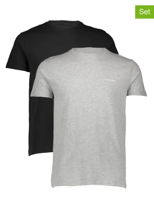 Pepe Jeans Koszulki (2 szt.) w kolorze szarym i czarnym rozmiar: L