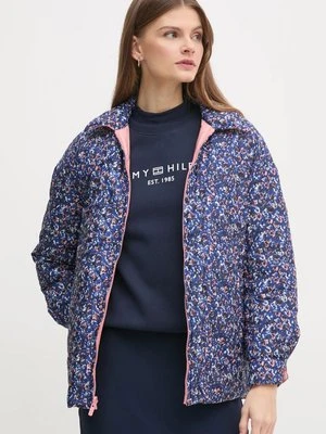 Pepe Jeans kurtka dwustronna FLEUR DAILY damska kolor różowy przejściowa oversize PL402499