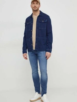 Pepe Jeans kurtka jeansowa BINGHAM GDG męska kolor granatowy przejściowa PM402957