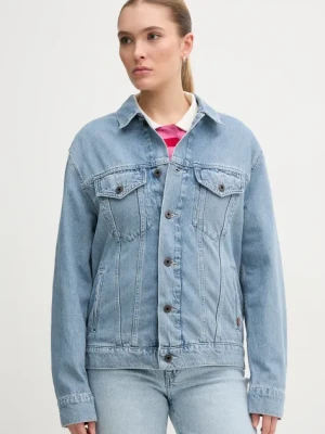 Zdjęcie produktu Pepe Jeans kurtka jeansowa BOYFRIEND JACKET kolor niebieski przejściowa PL402390IA4