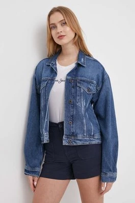 Pepe Jeans kurtka jeansowa RELAXED JACKET damska kolor niebieski przejściowa oversize PL402392HU8