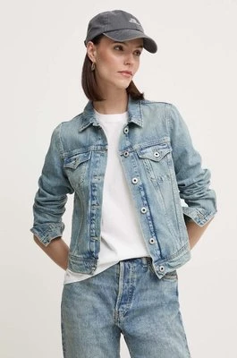 Pepe Jeans kurtka jeansowa damska kolor niebieski przejściowa PL402430MS2