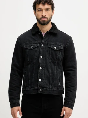 Pepe Jeans kurtka jeansowa kolor czarny przejściowa oversize PM40271609S0