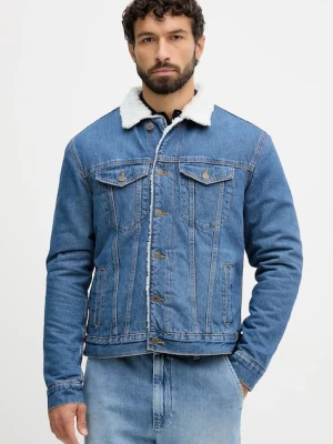 Pepe Jeans kurtka jeansowa kolor niebieski przejściowa oversize PM40271604A0