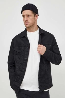 Pepe Jeans kurtka jeansowa PINNERS COATED męska kolor czarny przejściowa PM402885