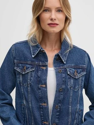 Pepe Jeans kurtka jeansowa REGULAR JACKET damska kolor granatowy przejściowa PL402432CT9