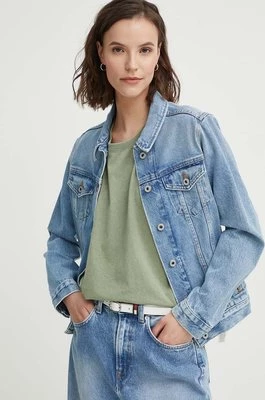 Pepe Jeans kurtka jeansowa REGULAR JACKET damska kolor niebieski przejściowa PL402432MP4