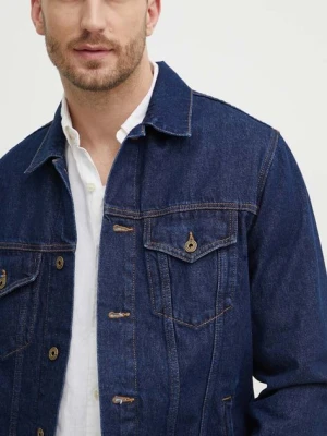 Pepe Jeans kurtka jeansowa REGULAR JACKET męska kolor granatowy przejściowa PM402715CU4