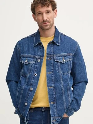 Pepe Jeans kurtka jeansowa REGULAR JACKET męska kolor granatowy przejściowa PM402715HW5