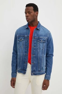 Pepe Jeans kurtka jeansowa REGULAR JACKET męska kolor niebieski przejściowa PM402715HW3