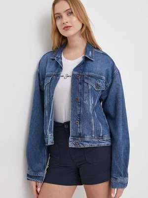 Pepe Jeans kurtka jeansowa RELAXED JACKET damska kolor niebieski przejściowa oversize PL402392HU8