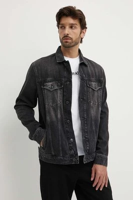 Pepe Jeans kurtka jeansowa RELAXED JACKET męska kolor czarny przejściowa PM402972XH7